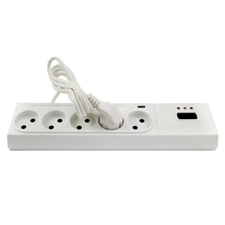 محافظ صوتی و تصویری مدل S5005 دارای پورت USB صفحه دیجیتال با کابل 1/8 متری تیراژه