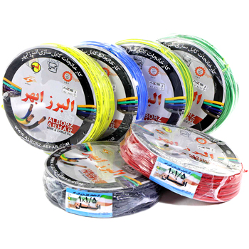 سیم برق افشان 1 در 1/5 حلقه 100 متری البرز ابهر کاسیم