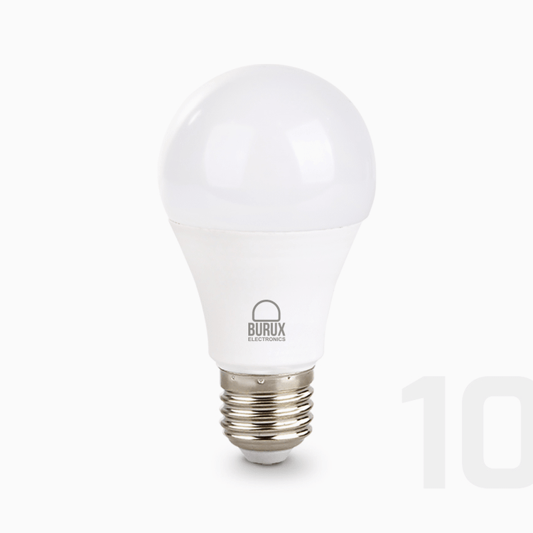 لامپ LED حبابی 10 وات A60 نور مهتابی بروکس