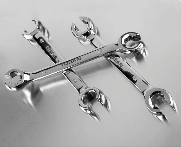 آچار دو سر رینگ چاکدار ساخت چین سایز 11×10 توسن